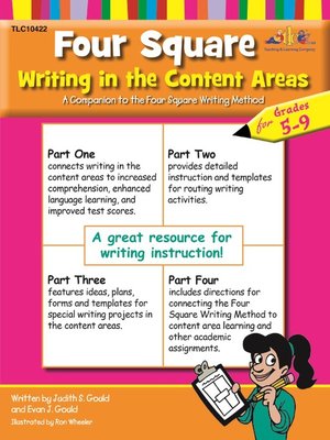 cover image of Four Square Writing in the Content Areas for Grades 5-9